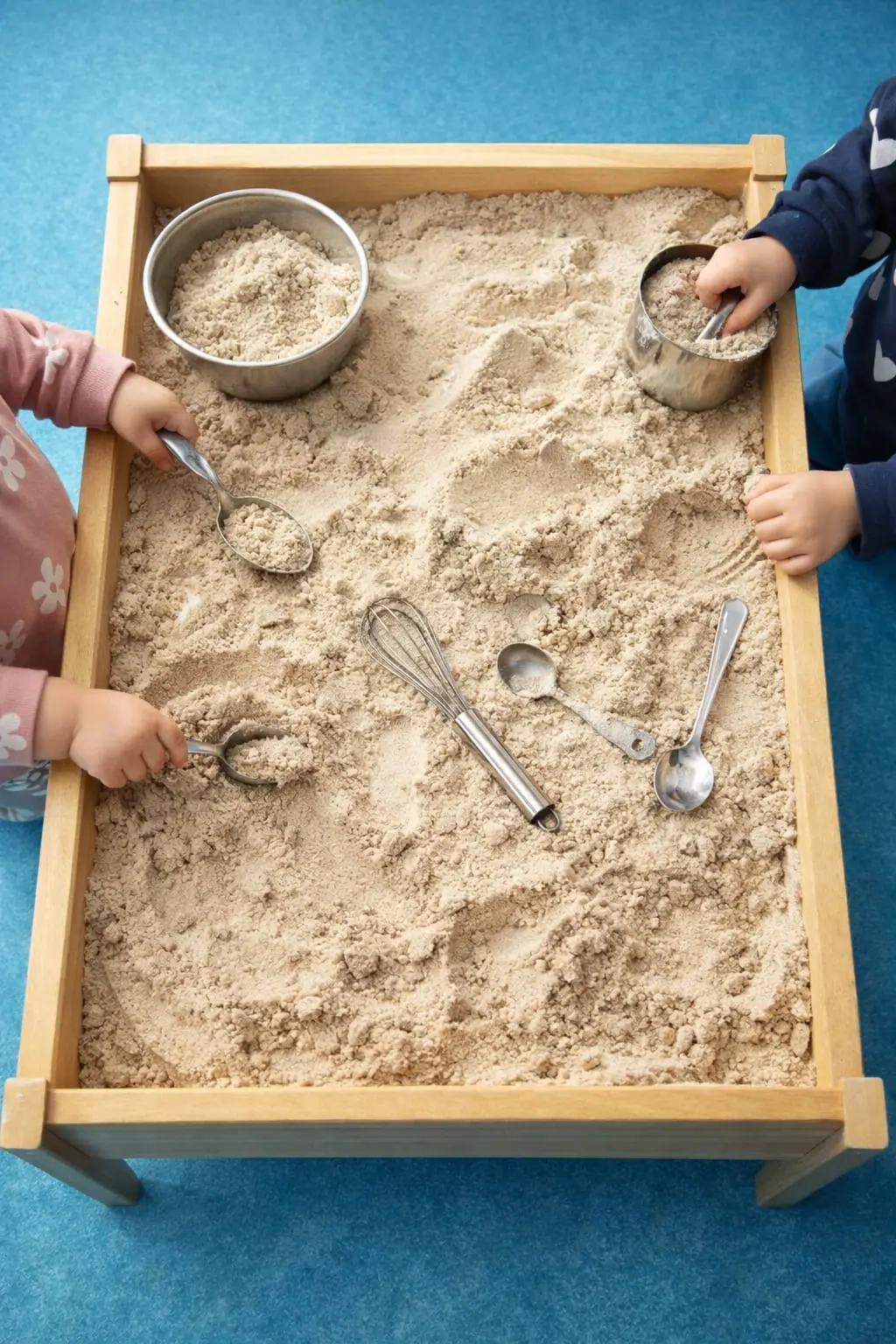 Niño explorando material Montessori